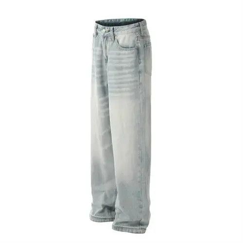Jean Men's street ripple washed straight jeans y2k Size US 32 / EU 48 - 3 Thumbnail