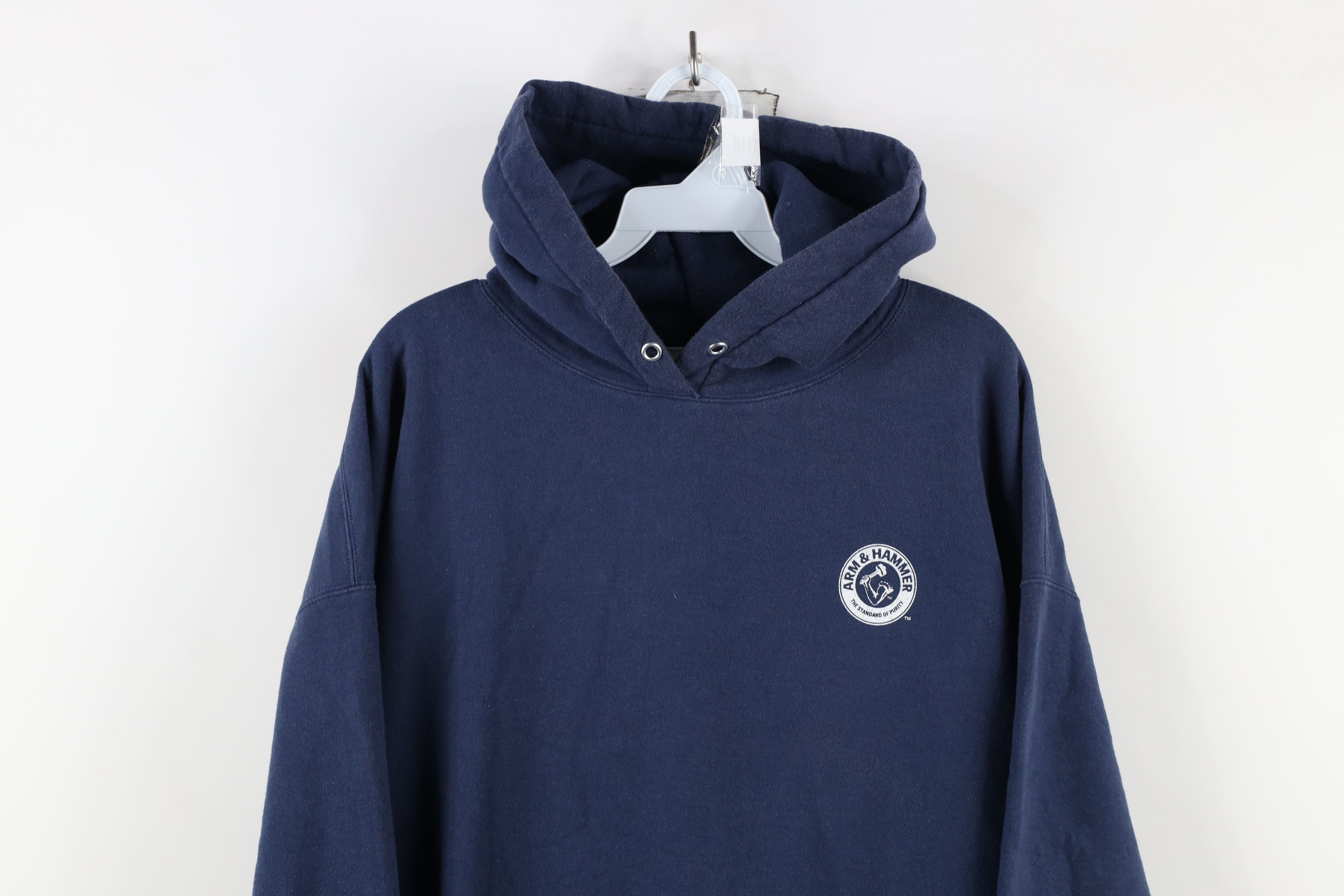 Vintage Vintage 90s Streetwear Out Arm & Hammer Hoodie Sweatshirt Size US XXL / EU 58 / 5 - 2 Thumbnail