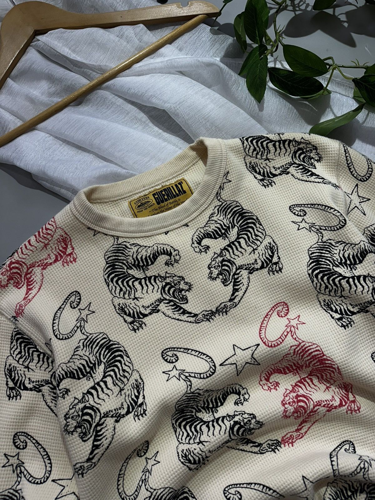 Corteiz Corteiz RTW Guerillaz Tiger All-over Print Waffle Knit Long Size S / US 4 / IT 40 - 4 Thumbnail