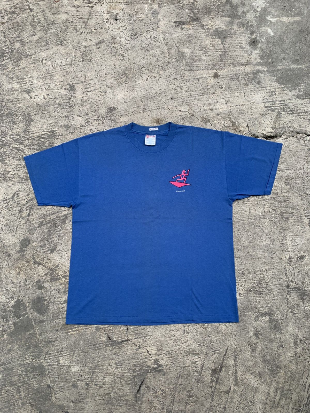 Hanes Vintage 90's Hanes Hawaii T-shirt Size US XL / EU 56 / 4 - 2 Thumbnail