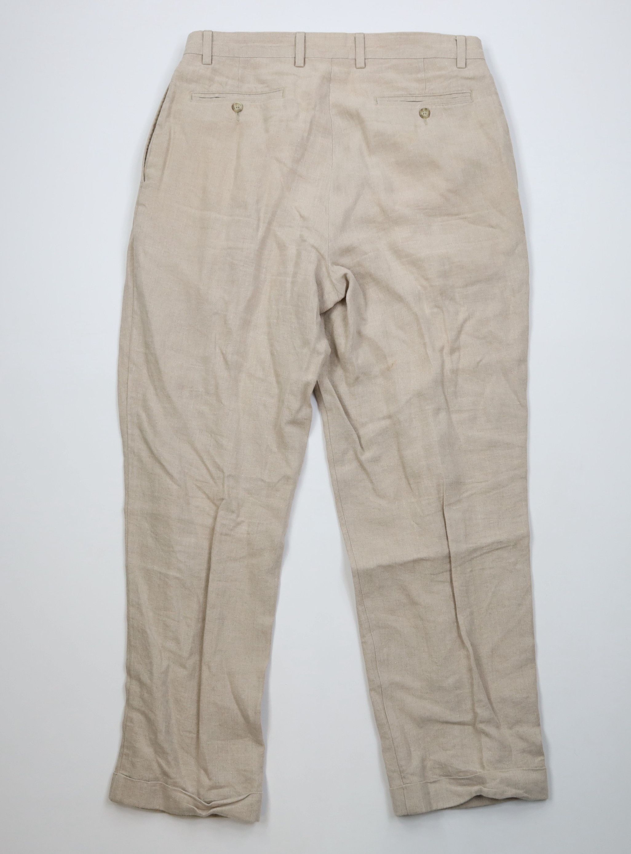 Vintage Vintage 90s Y2K Streetwear Knit Wide Leg Chino Pants Beige Size US 36 / EU 52 - 10 Thumbnail