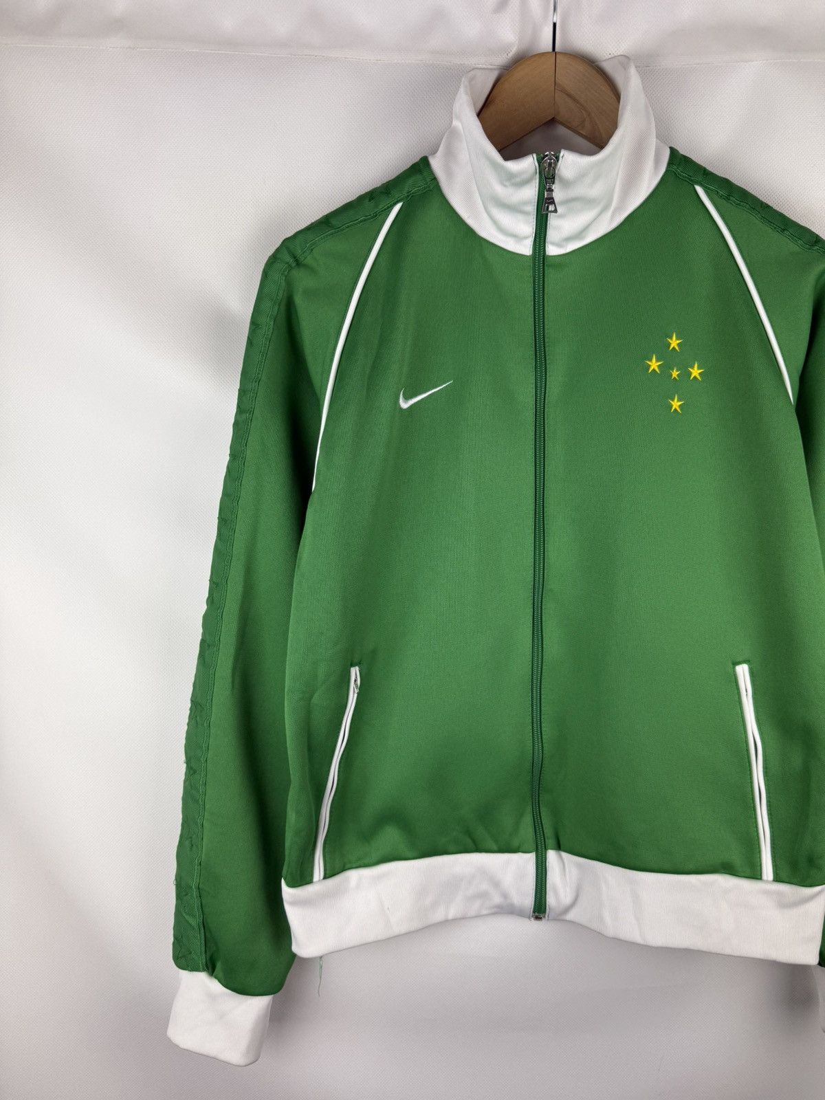 Nike Nike Brazil Vintage Soccer Track Top Jacket Size M Size US M / EU 48-50 / 2 - 2 Thumbnail