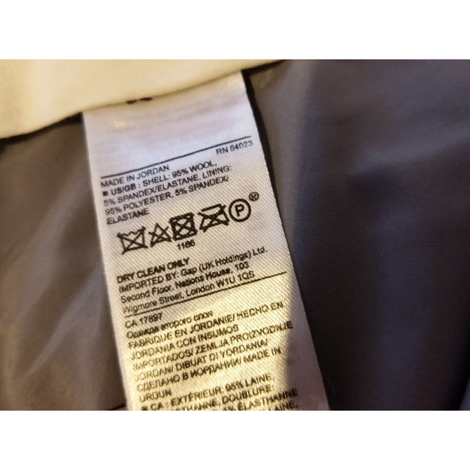 Banana Republic Banana Republic Womens Wool Dress Pants 10 Gray Flat Front Regular Stretch Chino Trouser Dress Pants Size 32" / US 10 / IT 46 - 4 Thumbnail