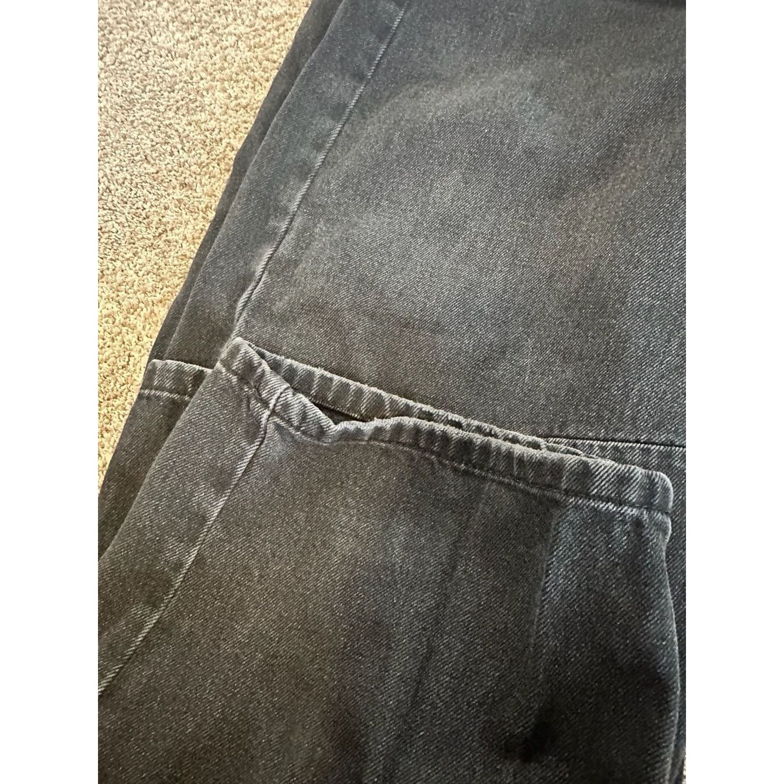 Bdg BDG Urban Outfitters Baggy Wide Barrel Leg Jeans Black 31W Size 31" - 11 Thumbnail