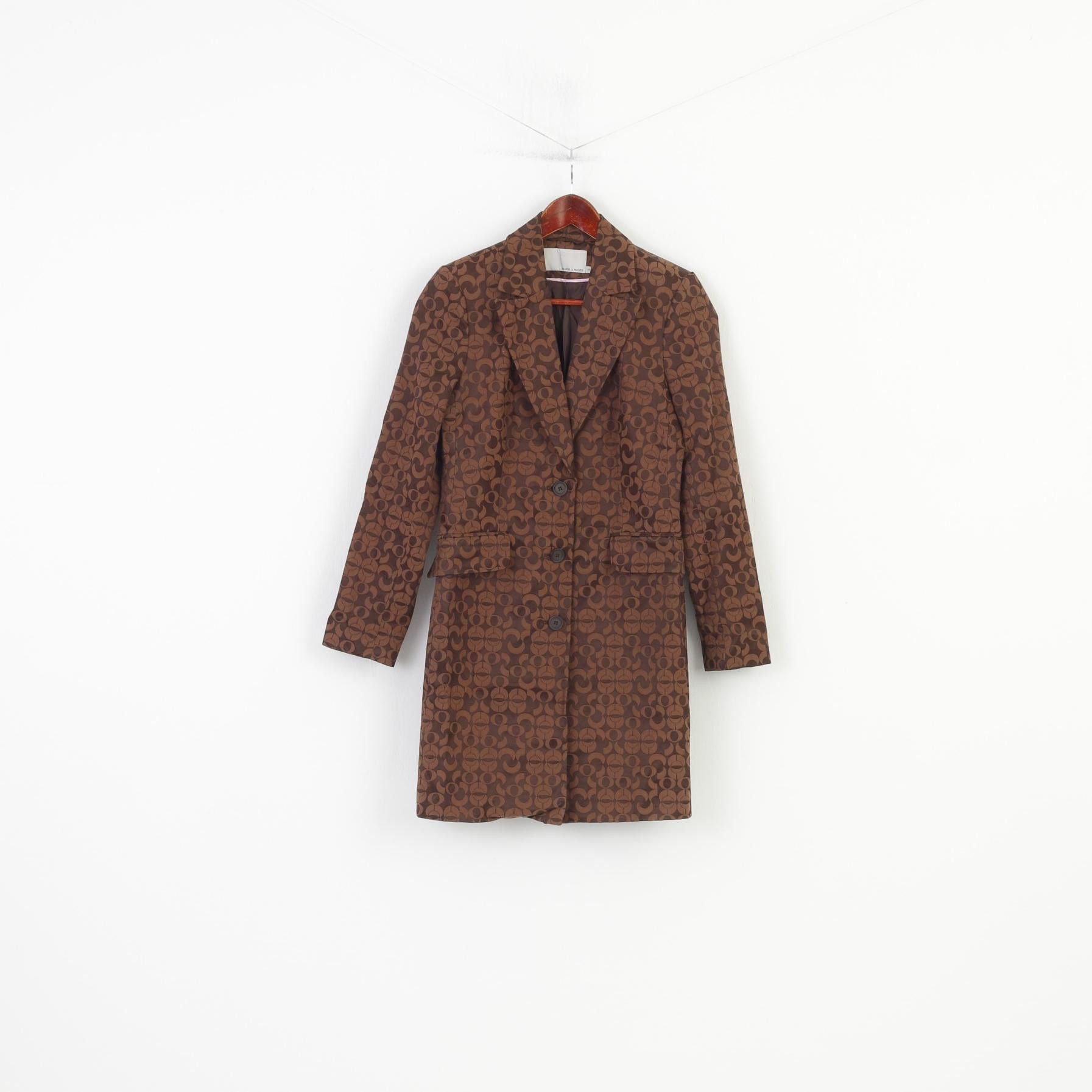 Other More & More Woman 36 S Coat Brown Cotton 4329 Size S / US 4 / IT 40 - 2 Thumbnail