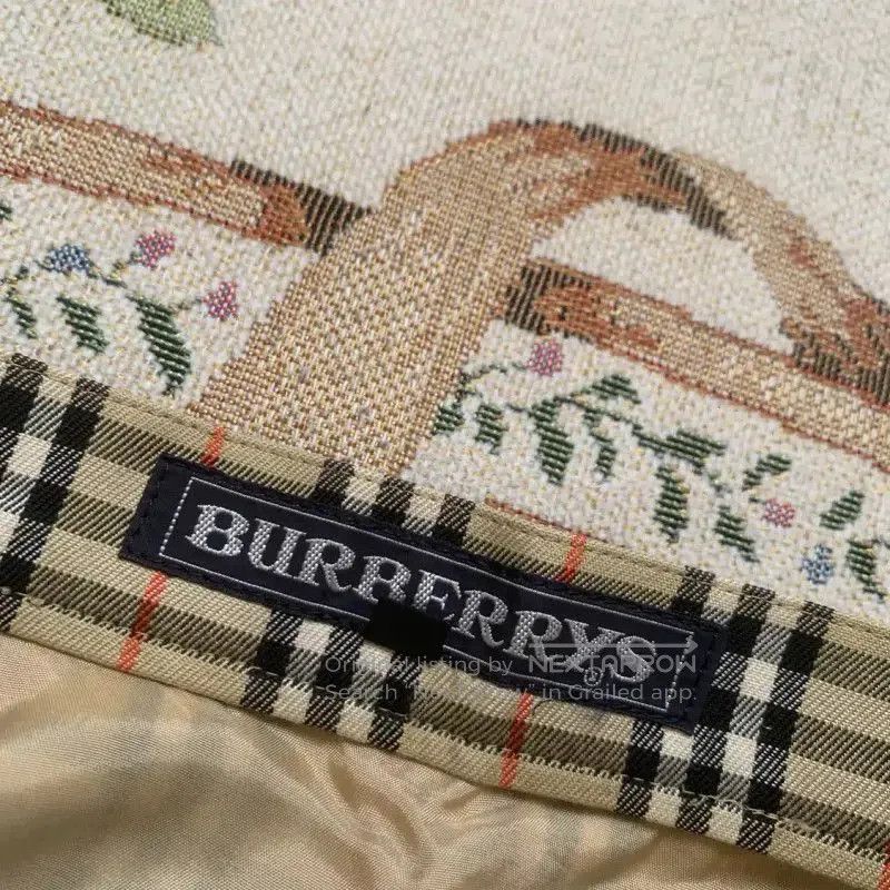 Burberry Burberry Women's Khaki Cotton Midi Skirt. Size 23" - 6 Thumbnail