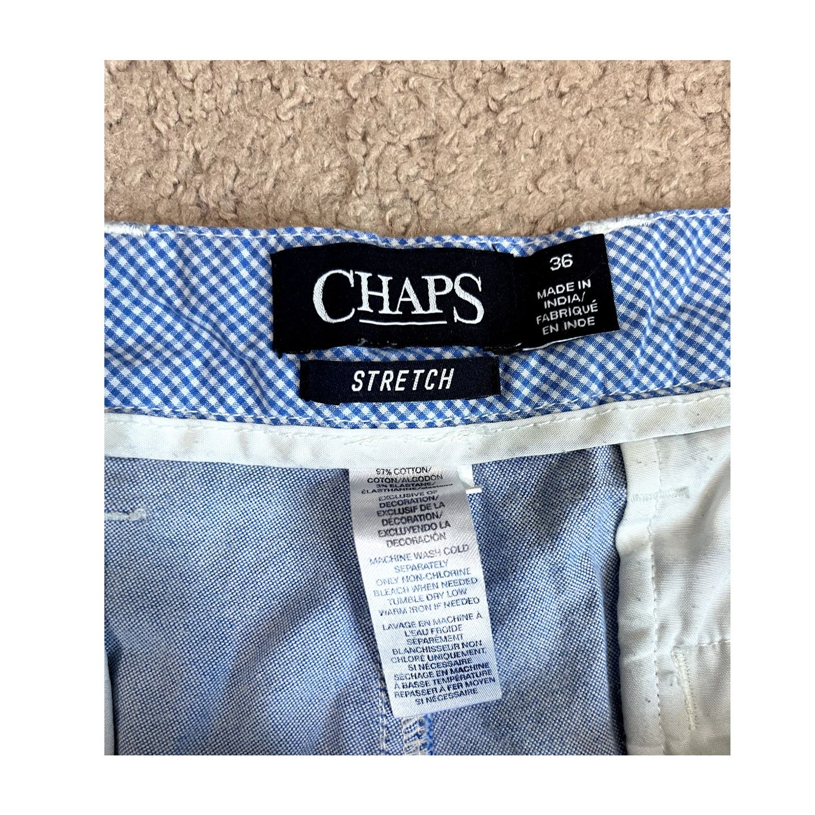 Chaps Men's Light Blue Chaps Chino Shorts 36 Size US 36 / EU 52 - 4 Thumbnail