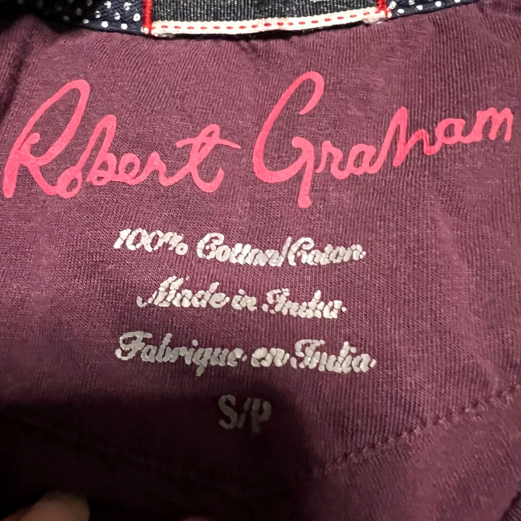 Robert Graham Robert Graham Skull Print Crew Neck T Shirt Burgundy Small Men Size US S / EU 44-46 / 1 - 6 Thumbnail