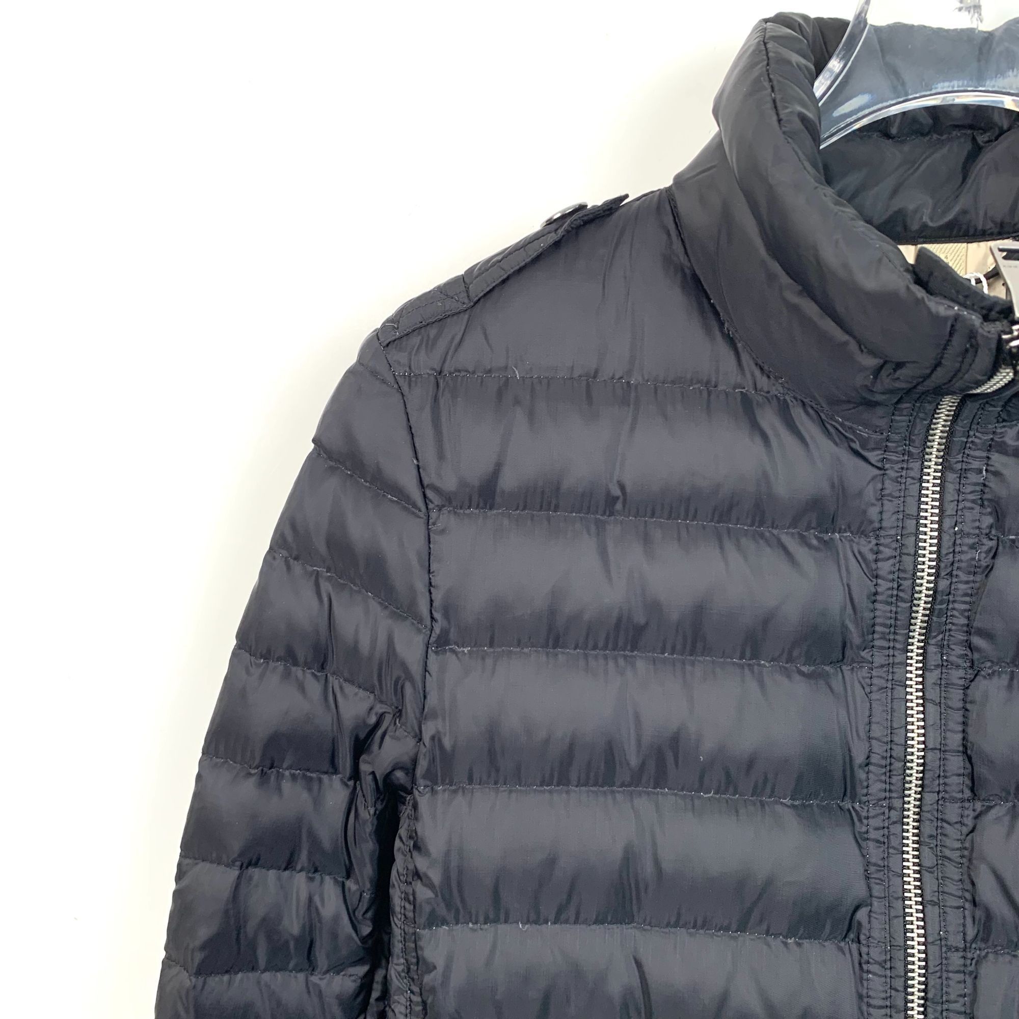 Burberry Title[Burberry] Brit Black Detachable Down Hooded Coat 36 XS Size US XS / EU 42 / 0 - 6 Thumbnail