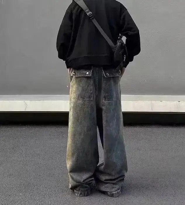 Japanese Brand Baggy Stack Denim Jeans Size US 34 / EU 50 - 2 Thumbnail