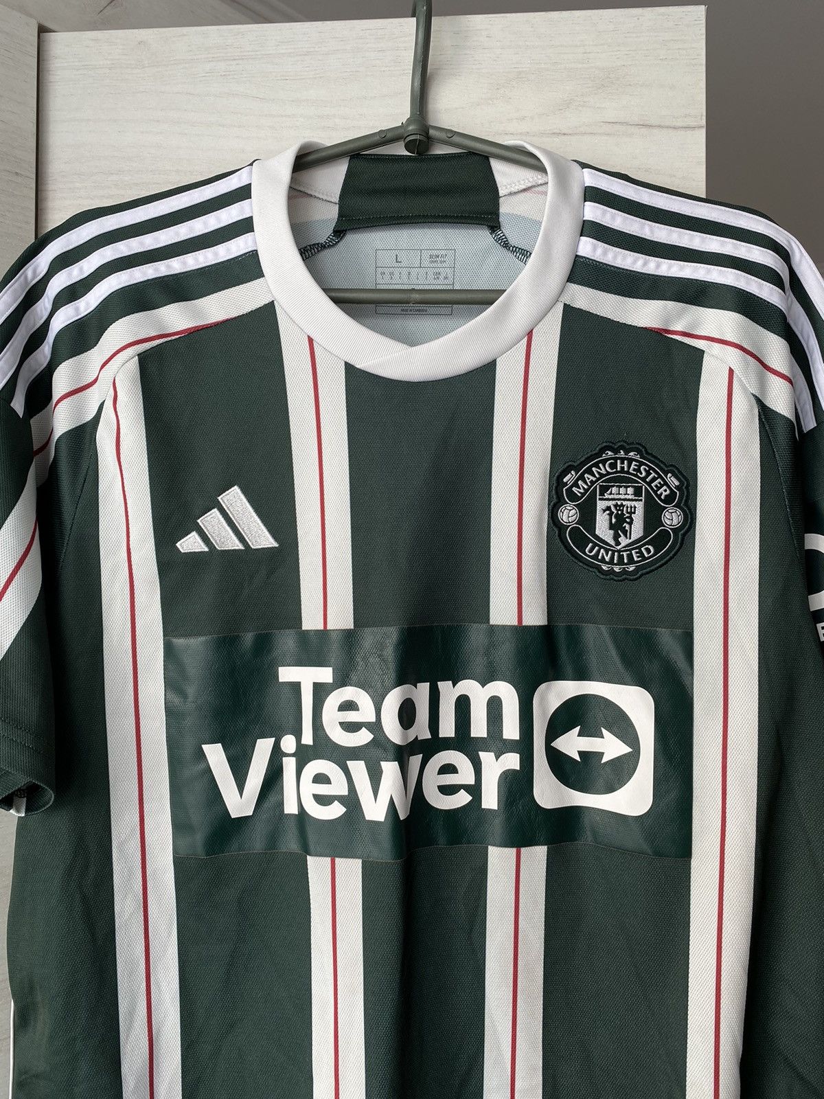 Adidas Adidas Manchester United 2023/2024 Away Kit Soccer Jersey Size US L / EU 52-54 / 3 - 2 Thumbnail
