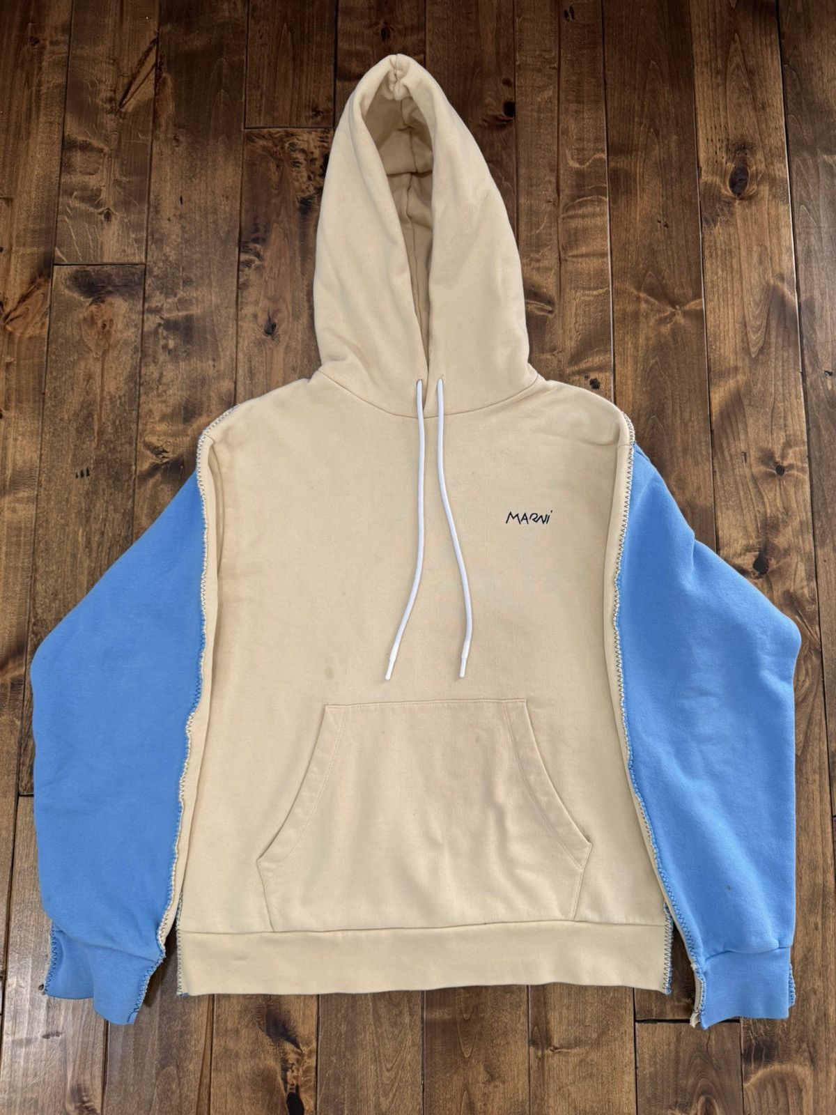 Marni Marni two tone hoodie Size US S / EU 44-46 / 1 - 2 Thumbnail