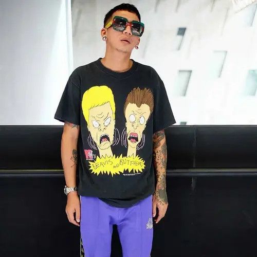 Japanese Brand Ishihara x Mao BEAVIS AND BUTTHEAD Cartoon Shirt Size US XL / EU 56 / 4 - 7 Thumbnail