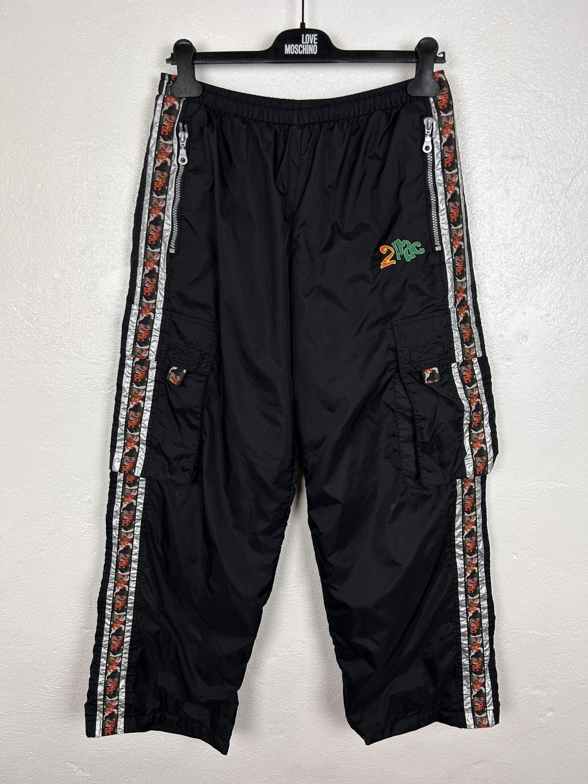 Rap Tees Vintage 2PAC Rap Hip Hop Cargo Lampas Utility Pants Size US 34 / EU 50 - 1 Thumbnail
