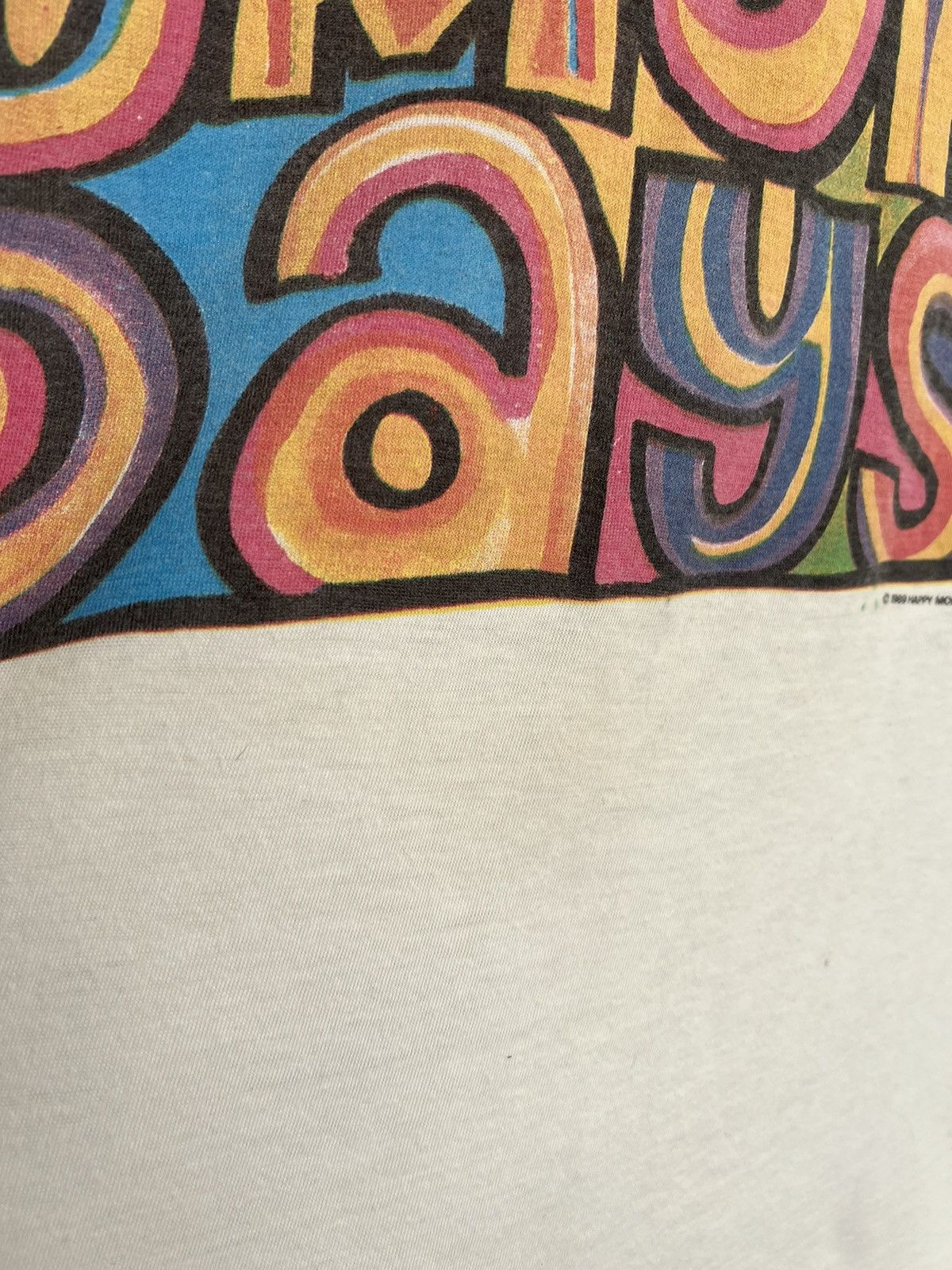 Band Tees Vintage 1989 Happy Mondays Rock Band White T-shirt Size US L / EU 52-54 / 3 - 9 Thumbnail