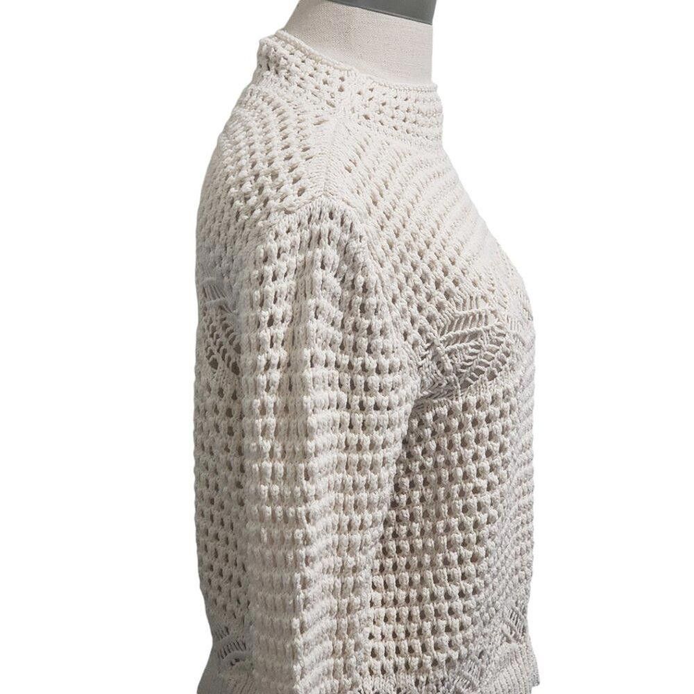 Mango CT1946 MNG Mango Open Stitch Long Sleeve Sweater M Size M / US 6-8 / IT 42-44 - 4 Thumbnail