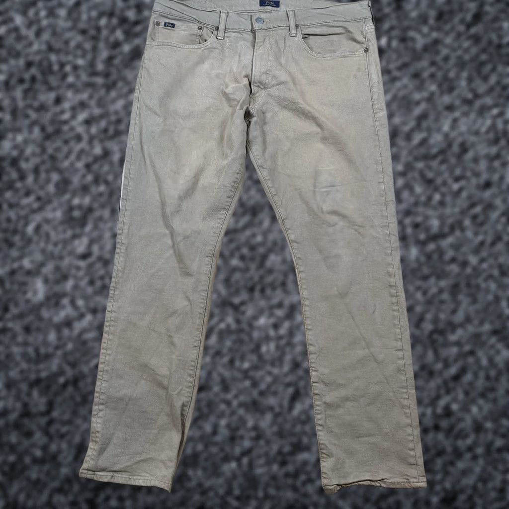Polo Ralph Lauren Polo Ralph Lauren Jeans Slim Straight 36x30 Mens Khaki Brown Brown Varick Slim Straight 36 Inseam 30 Mens Jeans Size US M / EU 48-50 / 2 - 1 Thumbnail