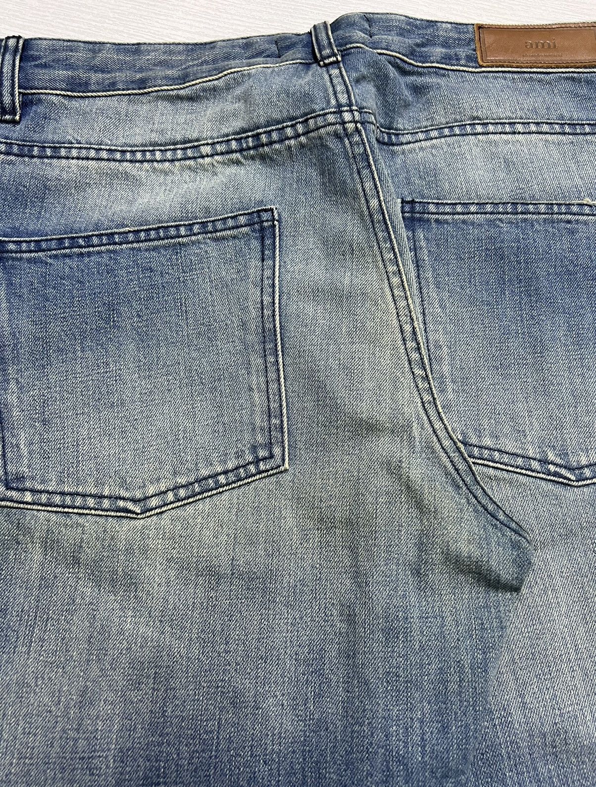 AMI AMI Paris - Sky Blue Destroyed Denim Jeans Size US 32 / EU 48 - 10 Thumbnail