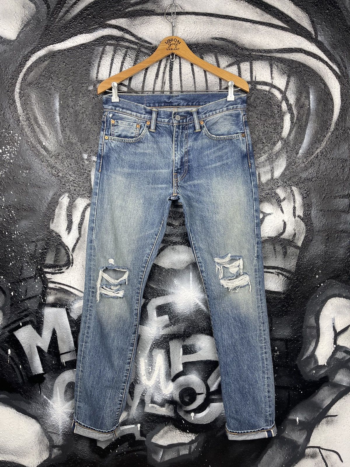 Levi's Levi’s 511 Distressed Denim Selvedge Jeans Men’s Size W32 Size US 32 / EU 48 - 9 Thumbnail