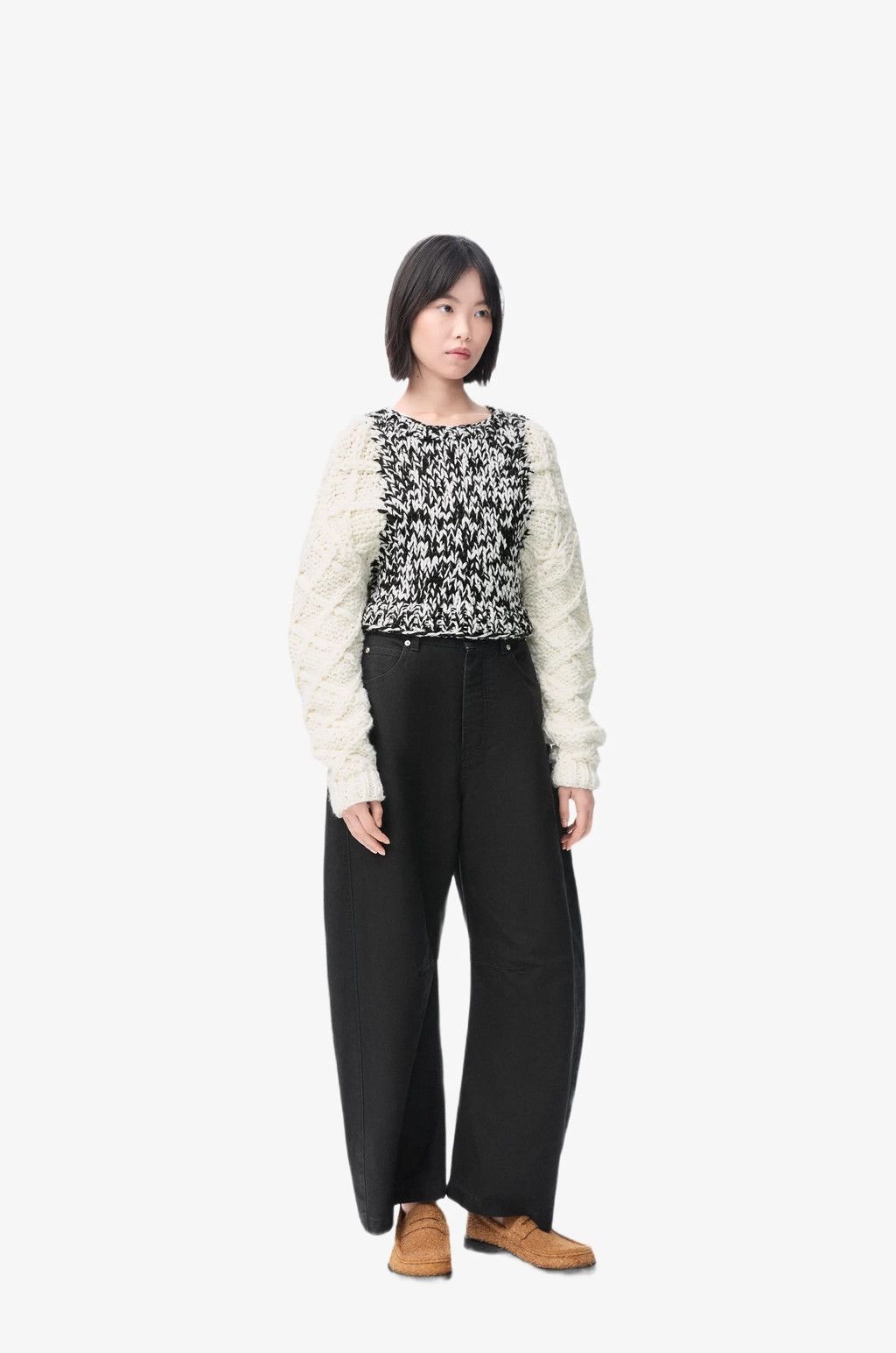Loewe o1w1db10426 Sweaters in Black and White Size XL / US 12-14 / IT 48-50 - 3 Thumbnail