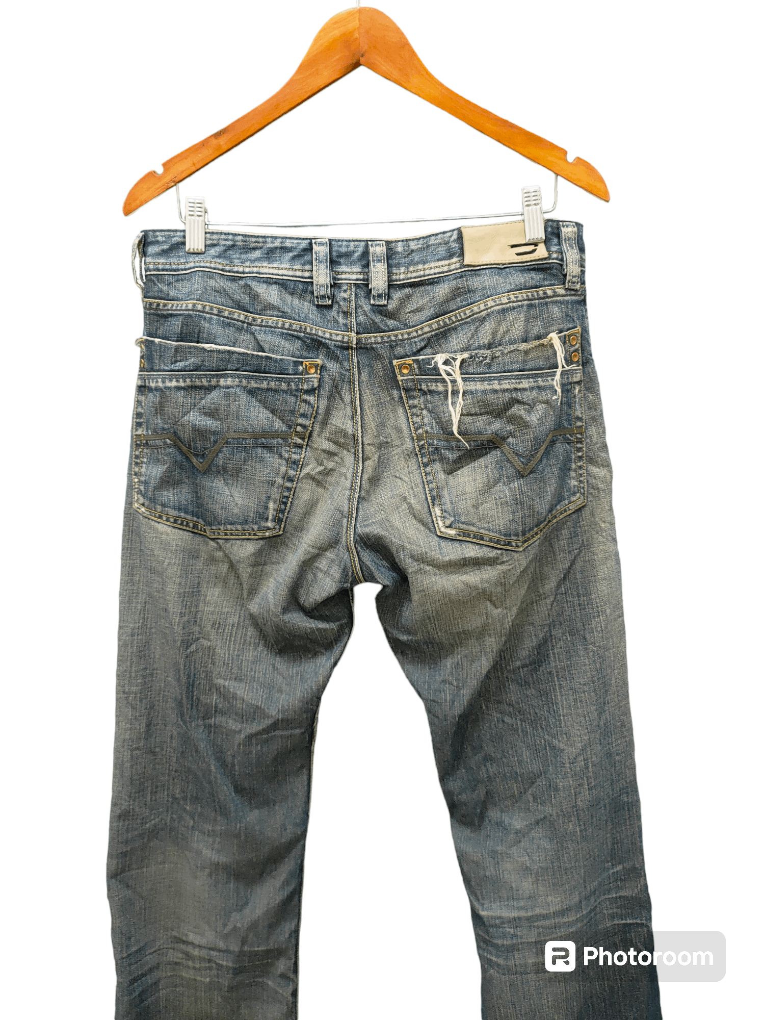 Diesel 💥 Distressed Flared Diesel Industry Denim 💥 Size US 33 - 6 Thumbnail