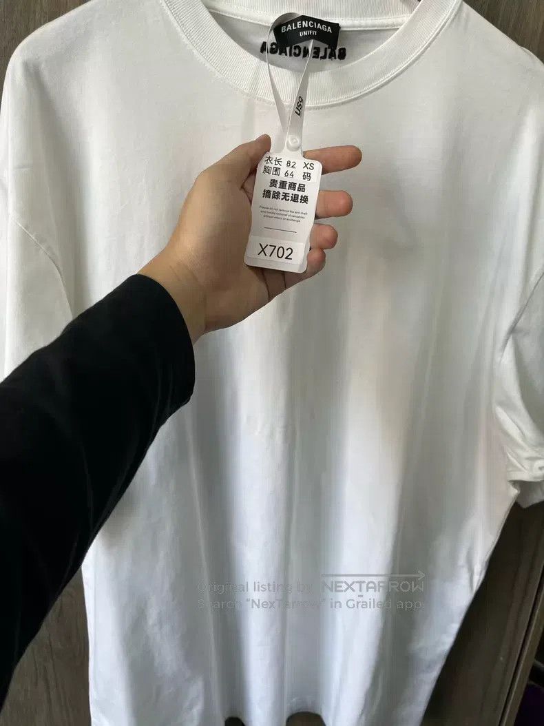 Balenciaga Balenciaga Smiling Fluorescent Printed White Short Sleeve Size US XS / EU 42 / 0 - 7 Thumbnail