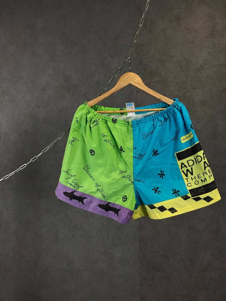 Vintage Adidas vintage crazy shorts Size US 36 / EU 52 - 1 Thumbnail