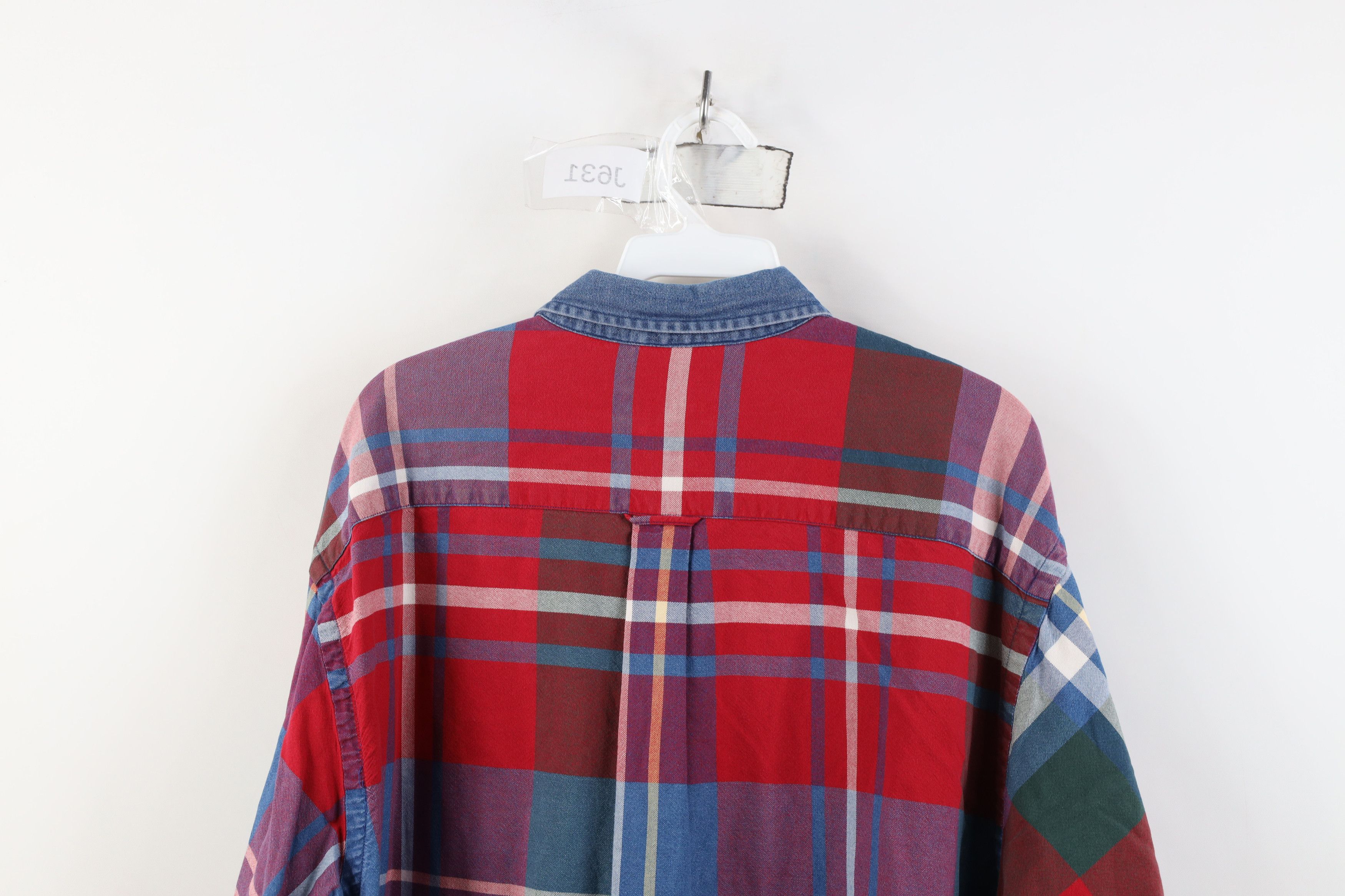 Nautica Vintage 90s Nautica Collar Button Down Shirt Plaid Cotton Size US L / EU 52-54 / 3 - 12 Thumbnail