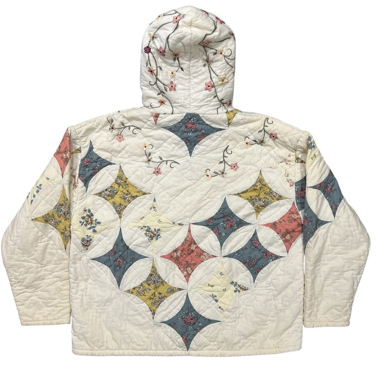 Other Vivid Visions Upcycled Vintage Quilt Hoodie Size US L / EU 52-54 / 3 - 5 Thumbnail