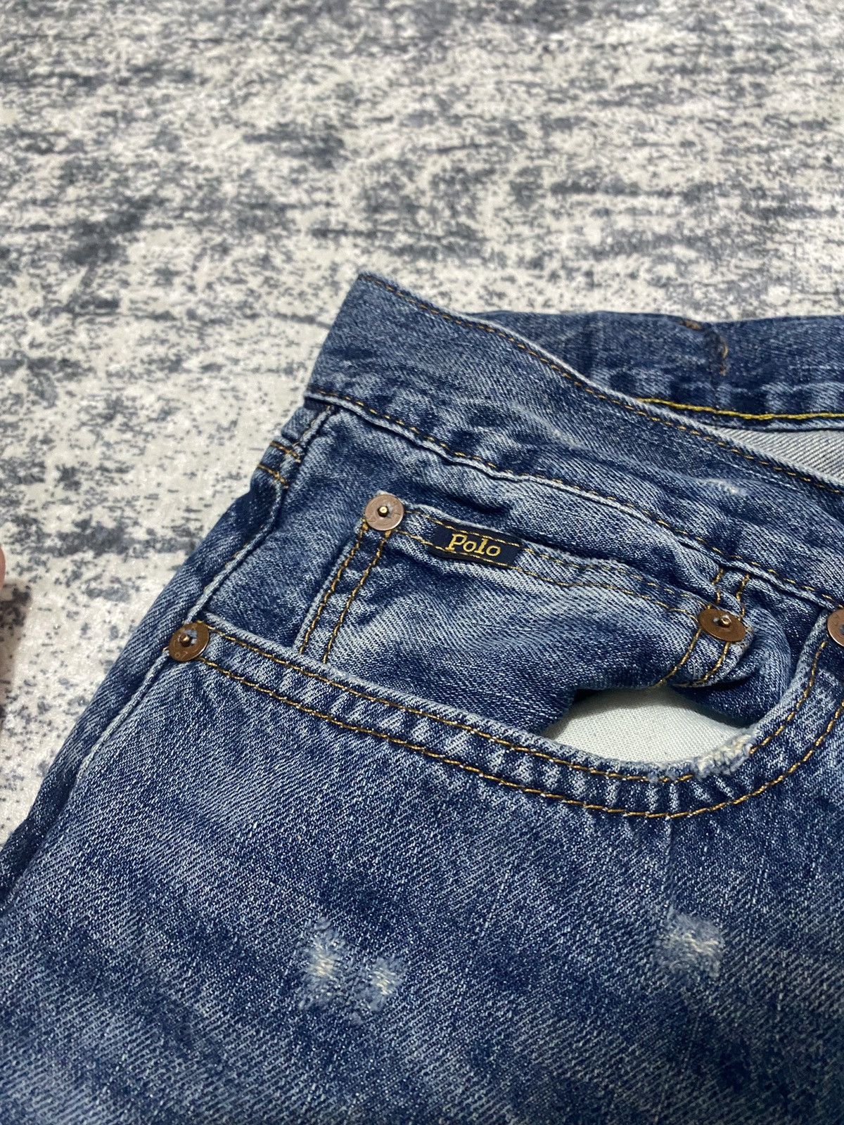 Ralph Lauren Polo ralph lauren sullivan slim distressed denim Size US 34 / EU 50 - 11 Thumbnail