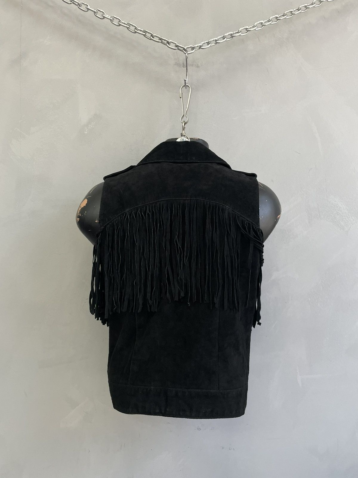 14th Addiction Hysteric glamour black vest y2k suede leather y2k Size S / US 4 / IT 40 - 8 Thumbnail