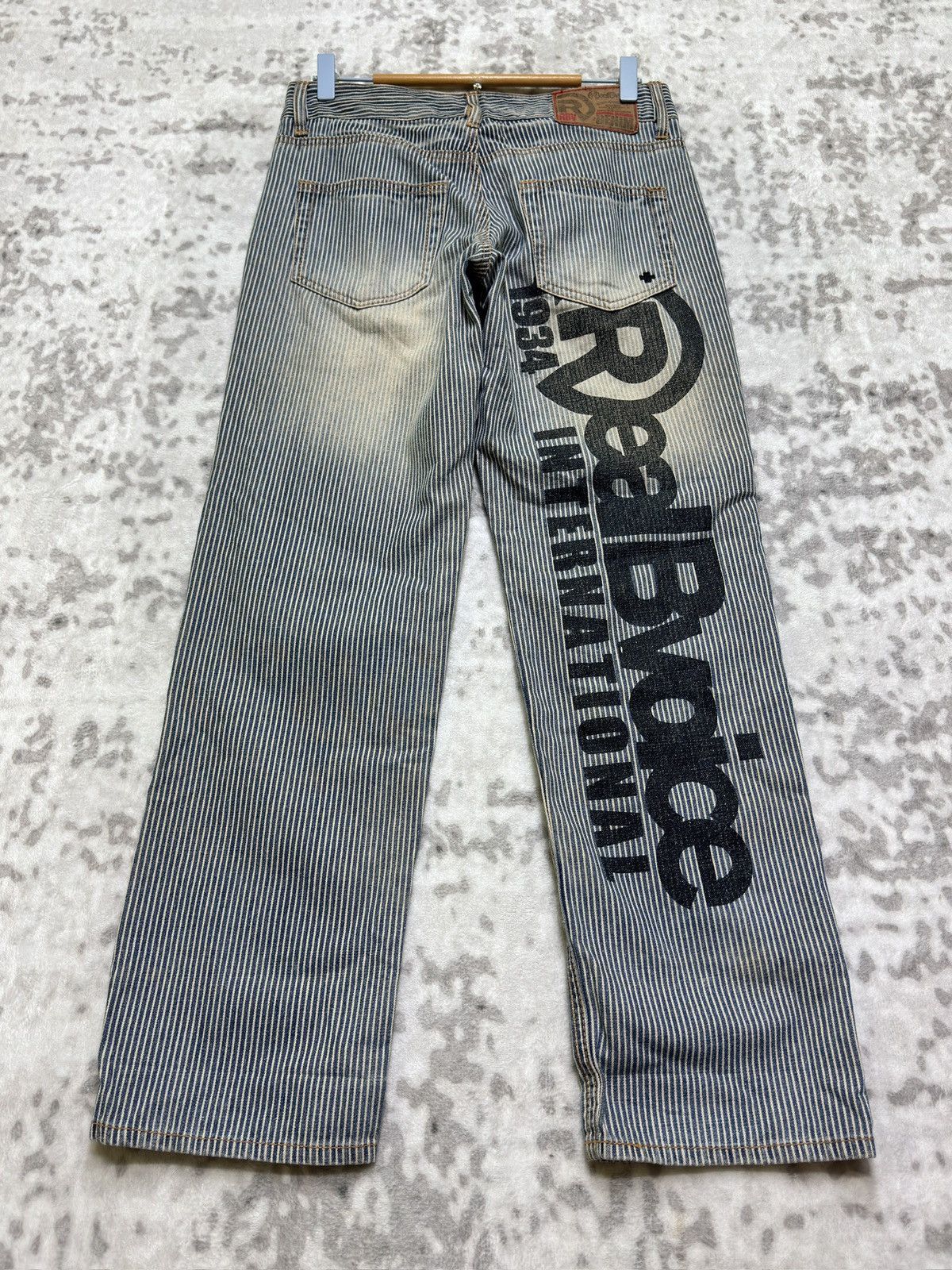 Hysteric Glamour Vintage Realbvoice Poem Print Abstract Graphic Denim Jeans Size US 29 - 2 Thumbnail