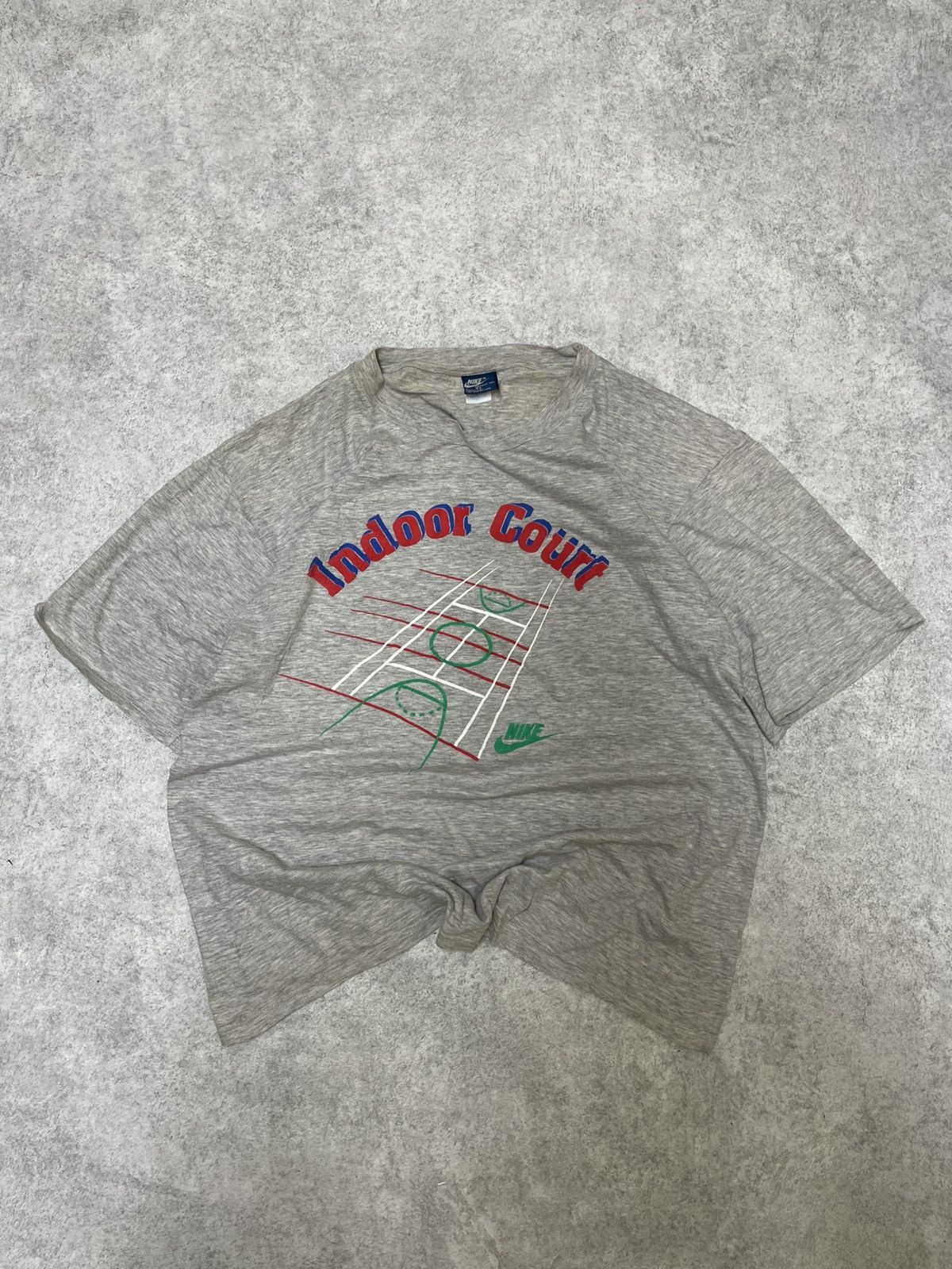 Nike × Vintage Nike Italia 🇮🇹 1989s Indoor Court Limited T-Shirt Size US L / EU 52-54 / 3 - 1 Thumbnail
