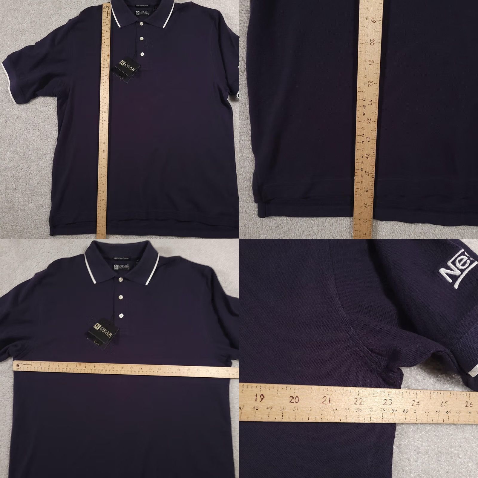 Vintage Gear For Sports Polo Shirt Mens M Navy Blue Nestlé Logo Pima Cotton Peru Size US M / EU 48-50 / 2 - 8 Thumbnail
