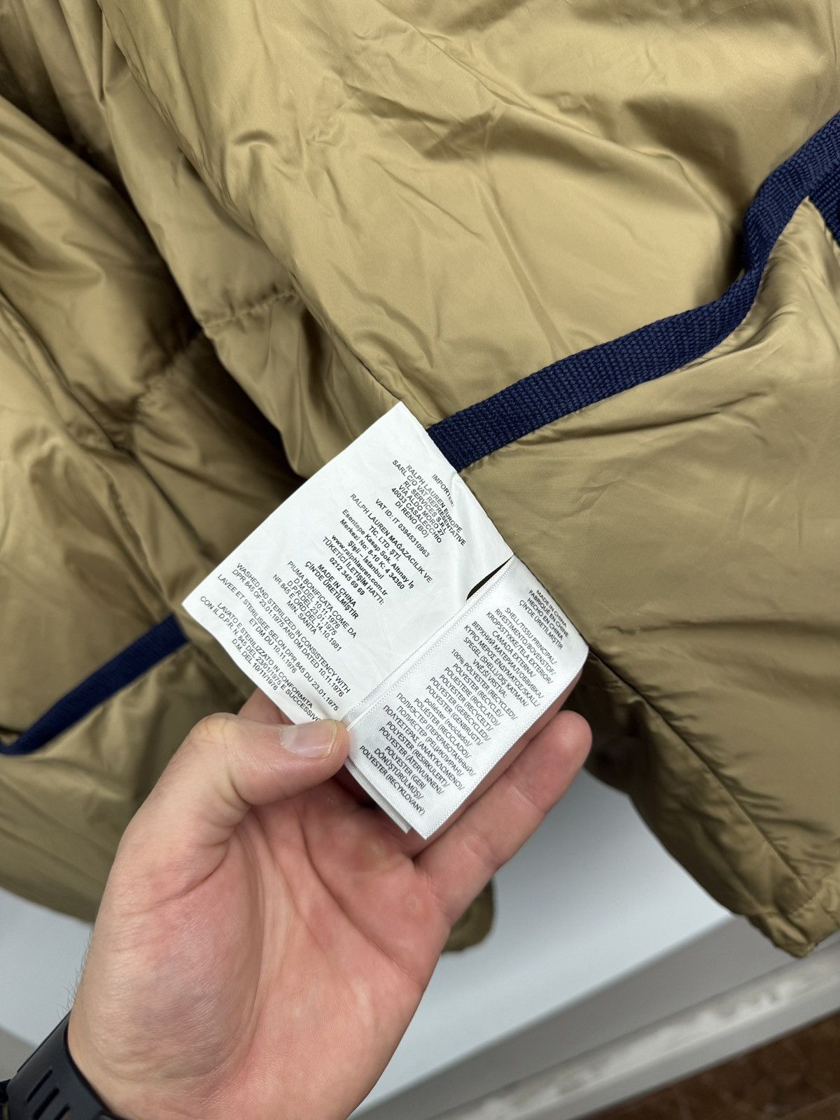 Polo Ralph Lauren 🇺🇸❗️NEW Ralph Lauren Hooded Down Puffer OWR 8/15 NAVY RAINER J Size US XXL / EU 58 / 5 - 16 Thumbnail
