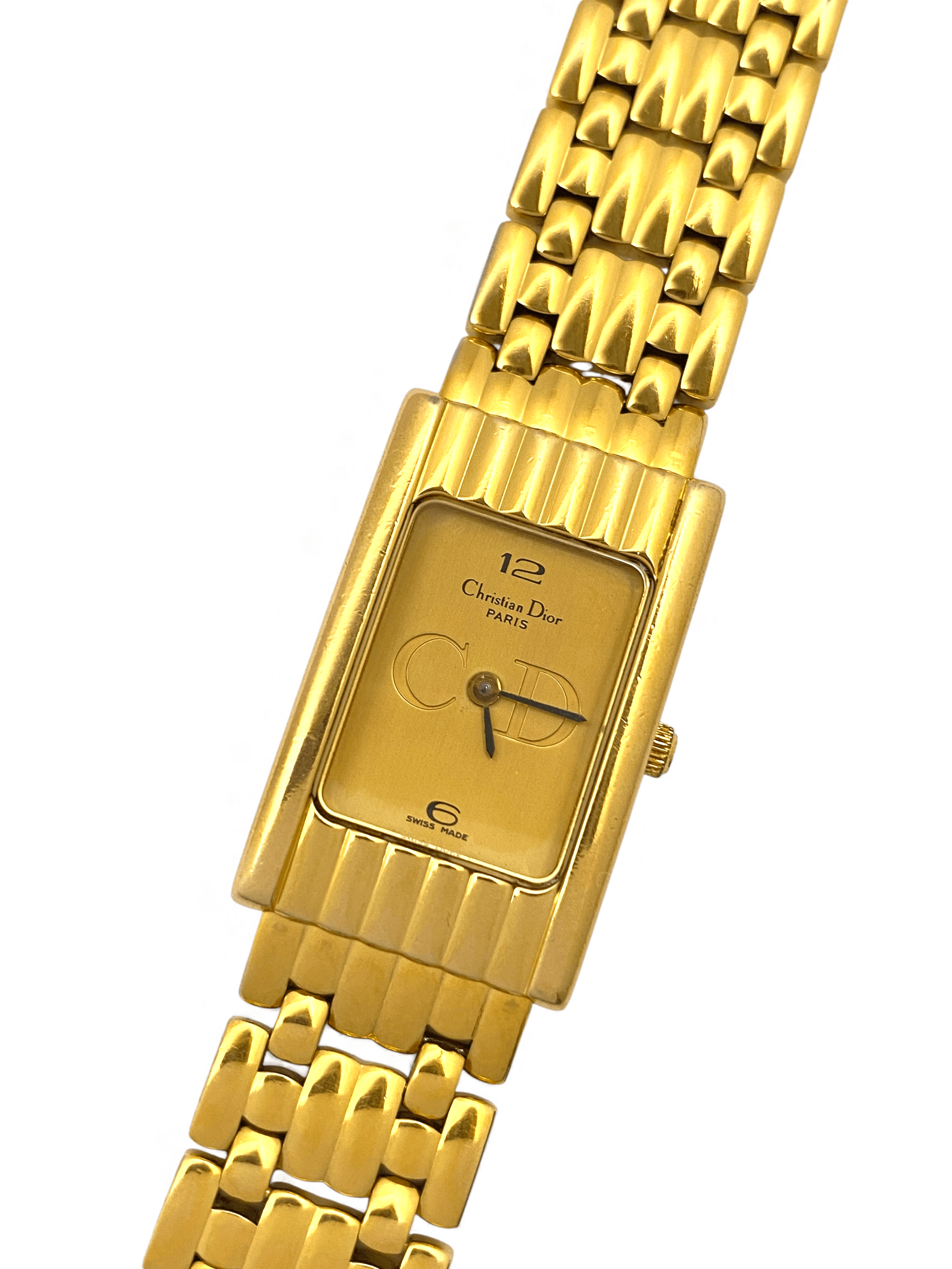 Dior Dior Gold Plated Tank Classic Dress Wrist Watch Vintage Size ONE SIZE - 8 Thumbnail