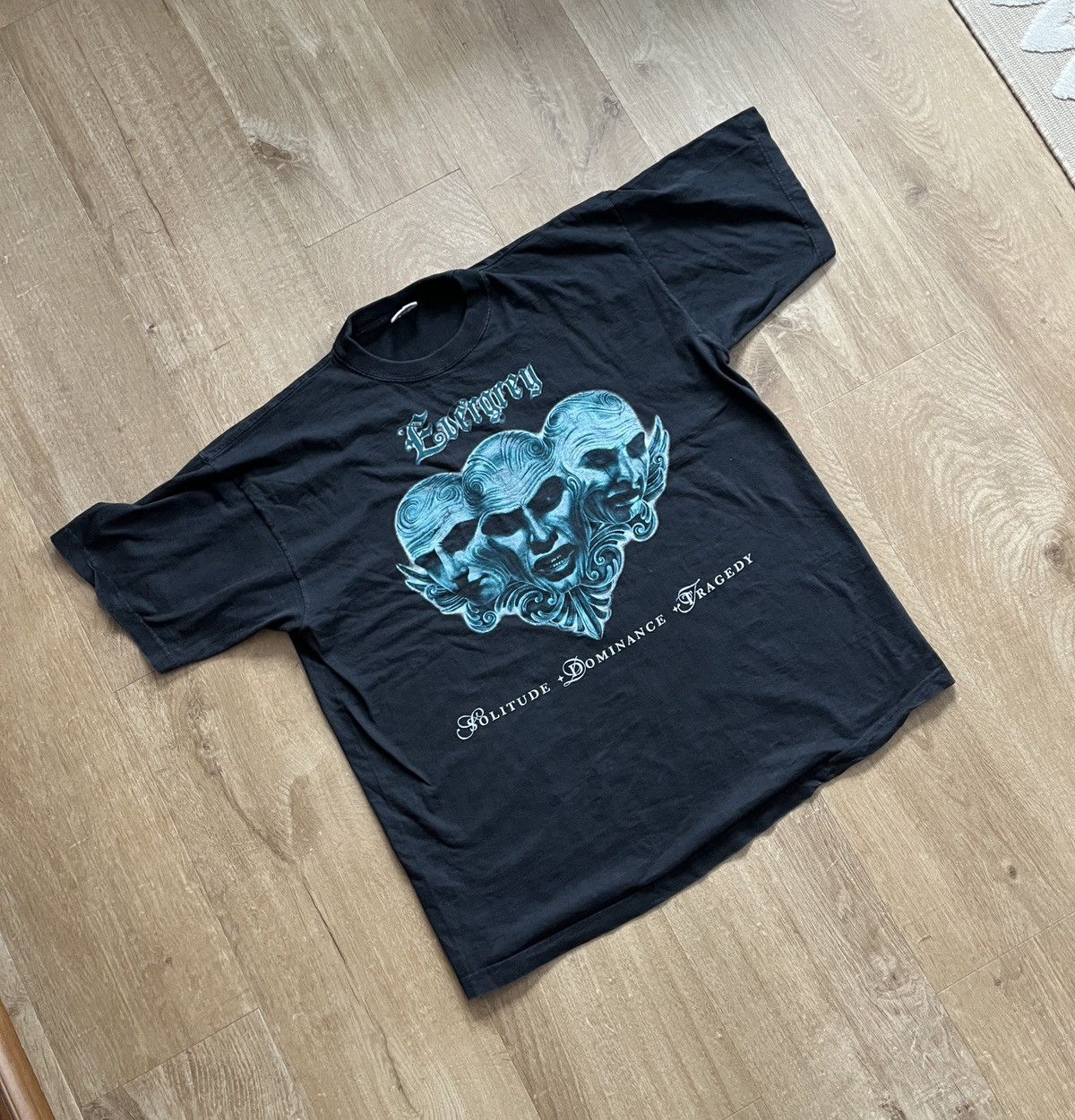 Band Tees 1999 Evergrey Gothic Tragic Band Heavy Metal Rock Euro Tag Size US XL / EU 56 / 4 - 2 Thumbnail