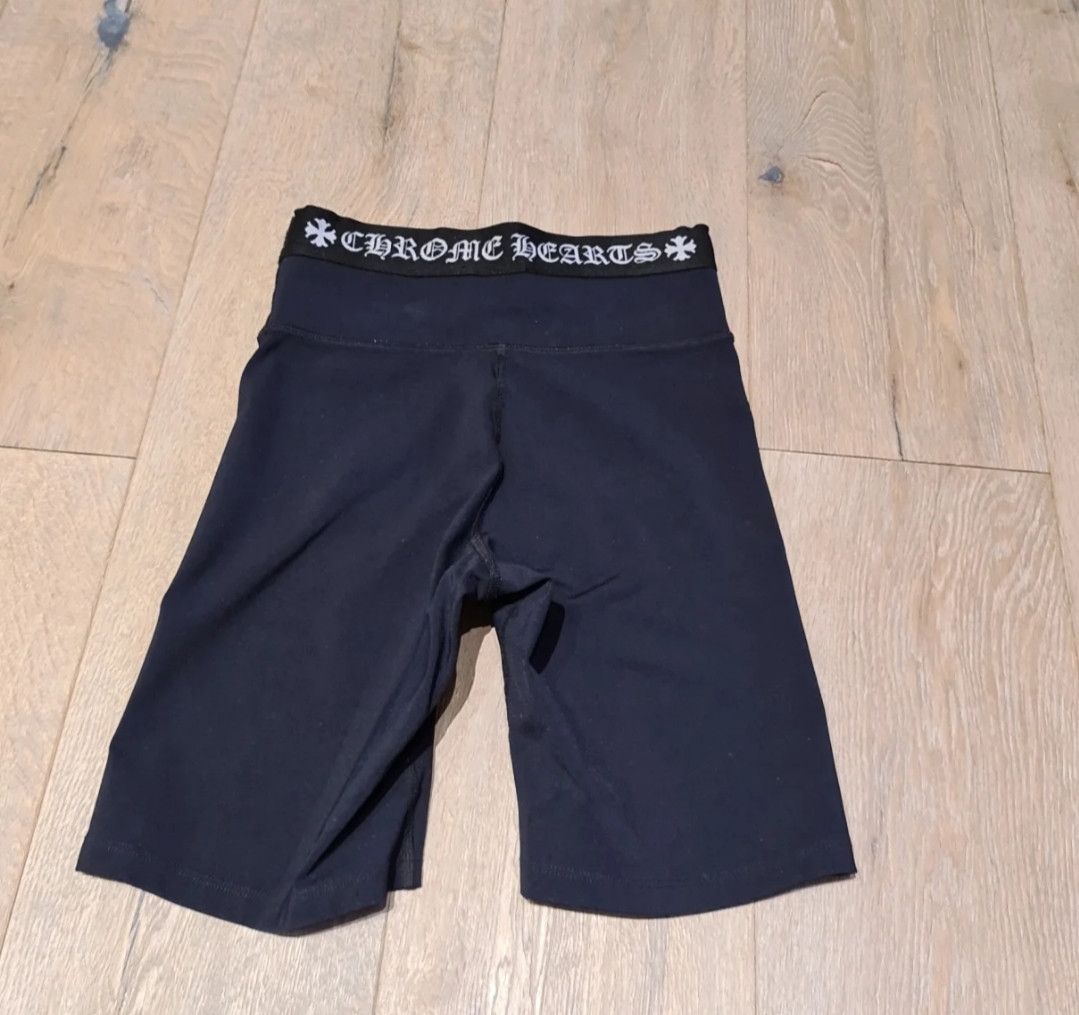 image of Chrome Hearts Chrome Herts Biker Shorts Size S in Black, Women's