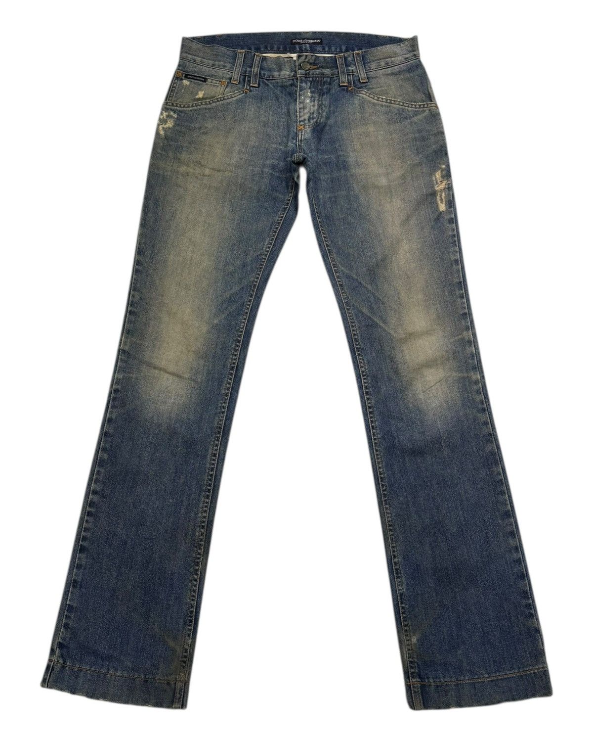 Dolce & Gabbana × Undercover Archived 🇮🇹 Dolce & Gabbana DG Distressed Denim Jeans Size US 34 / EU 50 - 2 Thumbnail