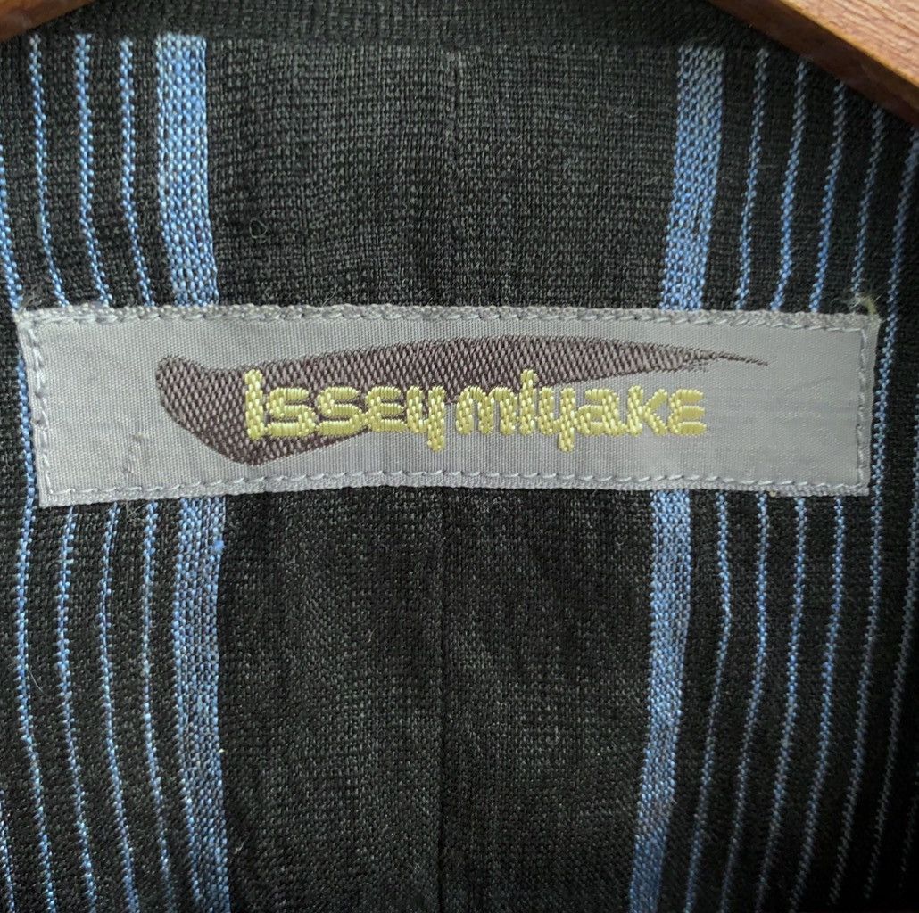 Issey Miyake 80s ISSEY MIYAKE ASYMMETRICAL STRIPED HEMP ARCHIVE WOMENS Size M / US 6-8 / IT 42-44 - 14 Thumbnail