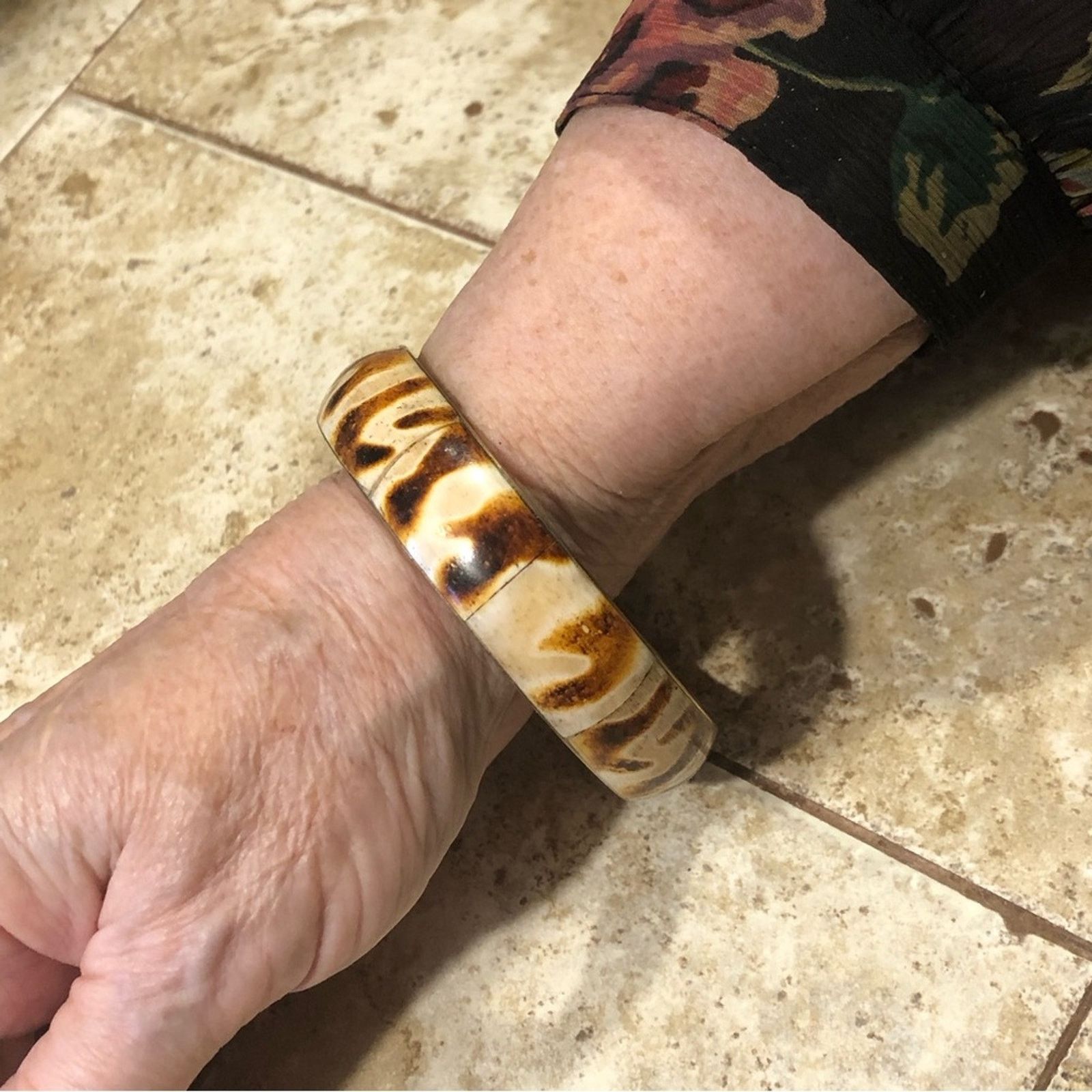 Vintage Vintage solid brass rare nautilus fossil bangle bracelet NWT Size ONE SIZE - 7 Thumbnail