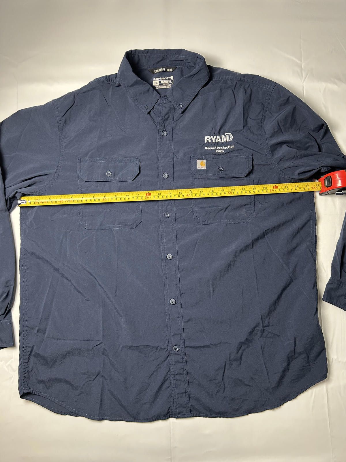 Carhartt Carhartt Pocket Shirt Heavyweight Overshirt Workwear Navy Size US XXL / EU 58 / 5 - 5 Thumbnail