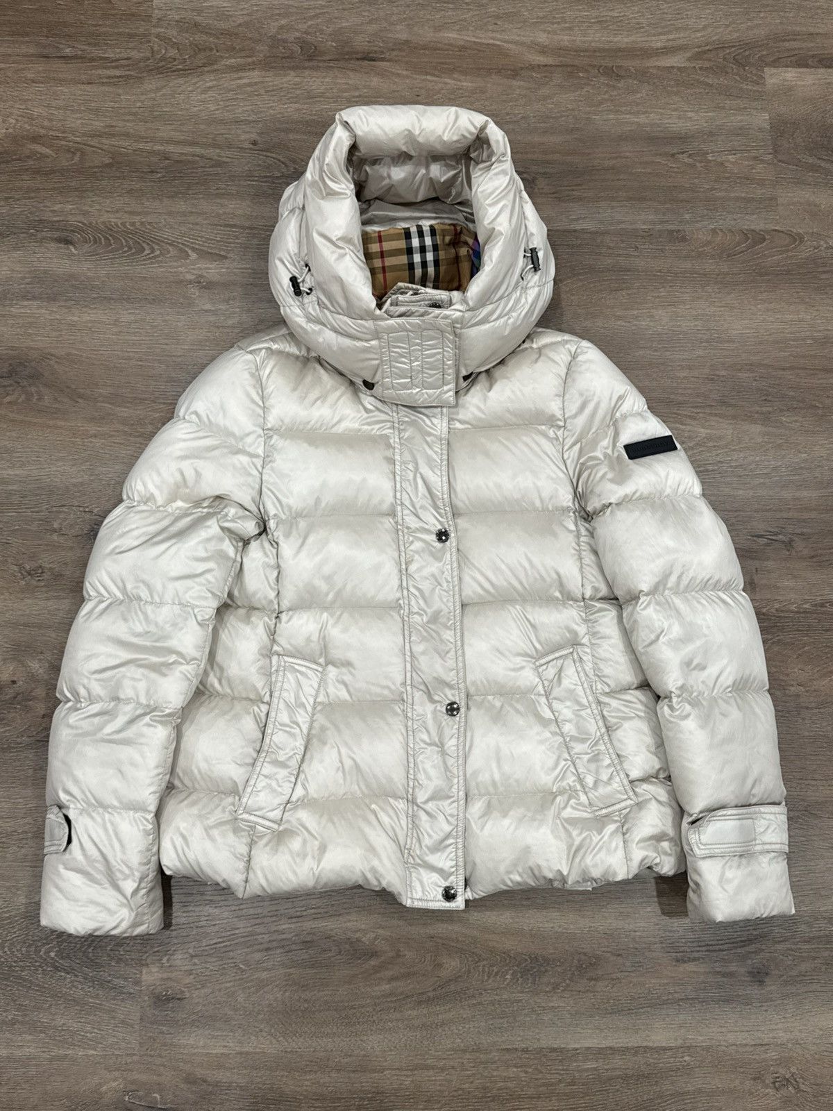 Burberry Burberry London Rainbow Check Lined Puffer Jacket FW18 Size XL / US 12-14 / IT 48-50 - 1 Thumbnail