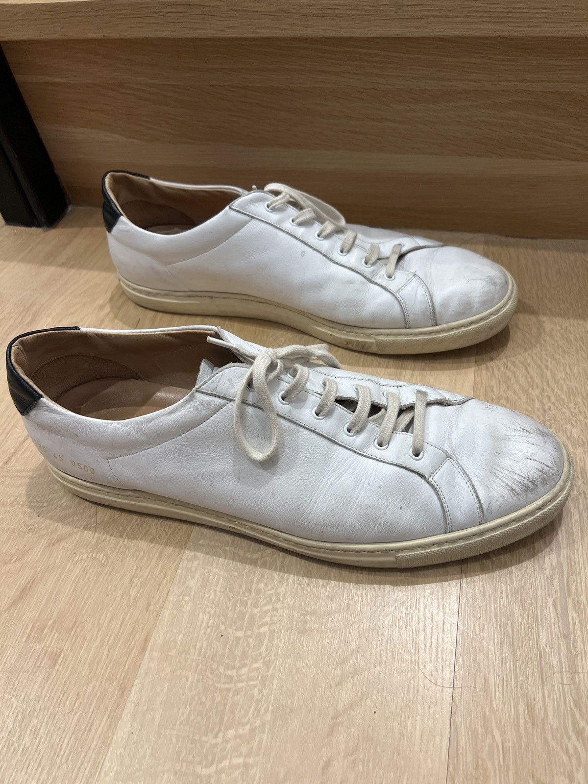 Common Projects Common Projects Achilles Retro Low Black Size US 12 / EU 45 - 4 Thumbnail