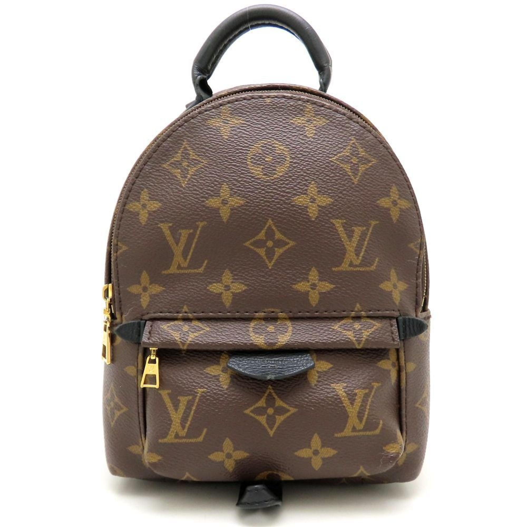 Louis Vuitton LOUIS VUITTON Monogram Palm Springs Mini M41562 Backpack, Brown, Women's, 353112 Size ONE SIZE - 1 Thumbnail