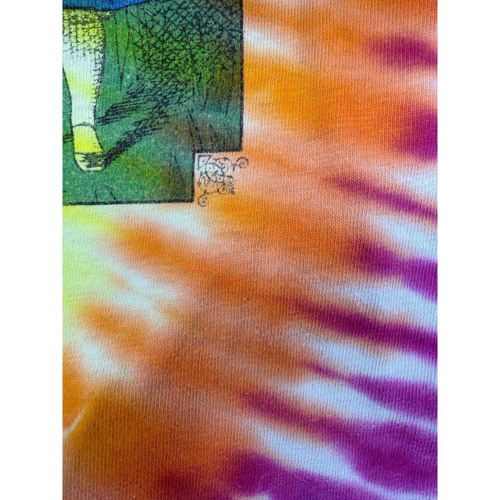 Disney VTG Alice In Wonderland Caterpillar Tie Dye T Shirt Mens M Size US M / EU 48-50 / 2 - 4 Thumbnail