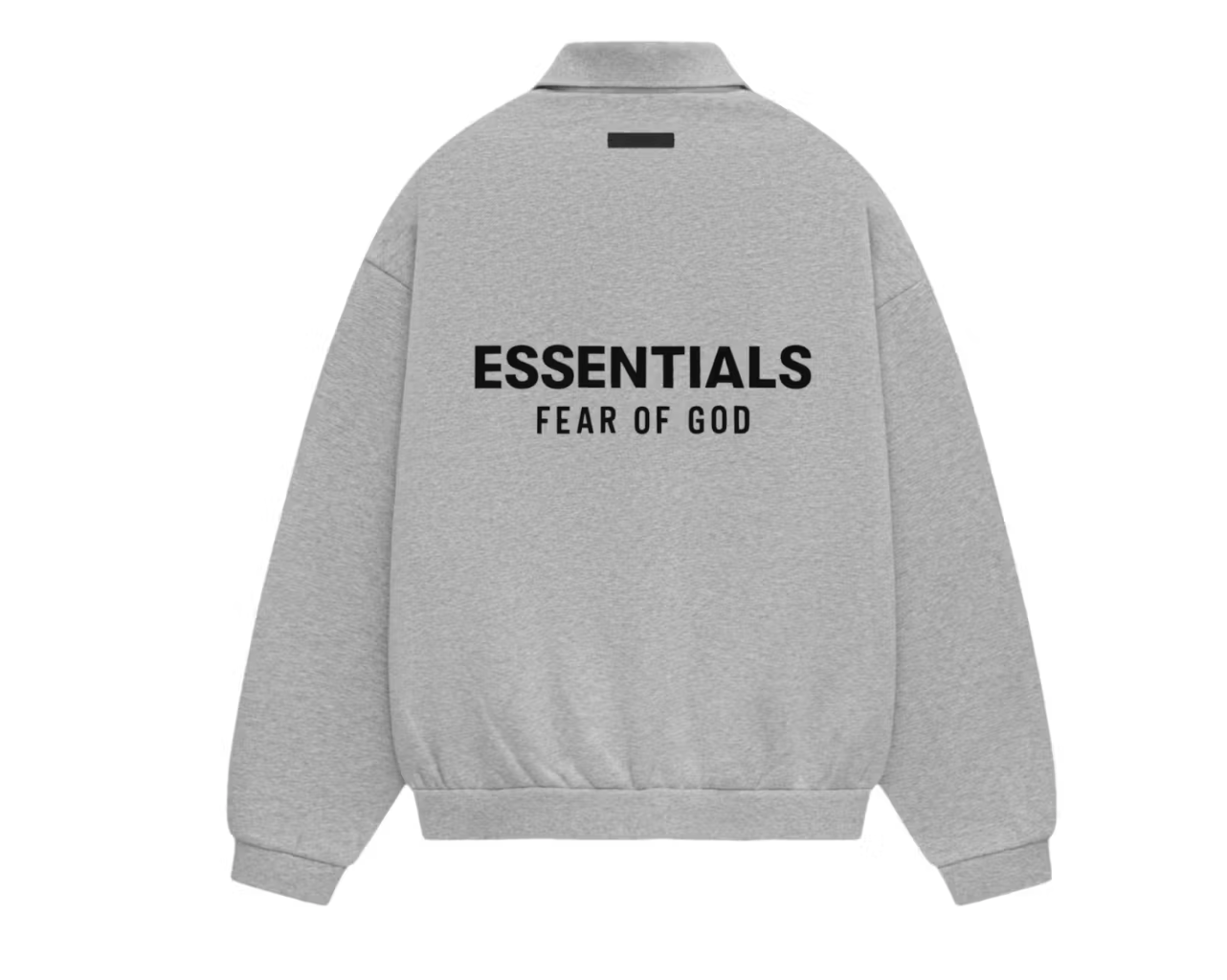 Fear of God Essentials Fleece Polo Light Heather Gray S