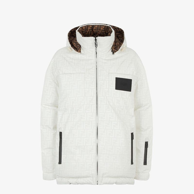 Fendi o1s1wg111225 FAN124 Ski Jacket in Brown/White Size L / US 10 / IT 46 - 4 Thumbnail
