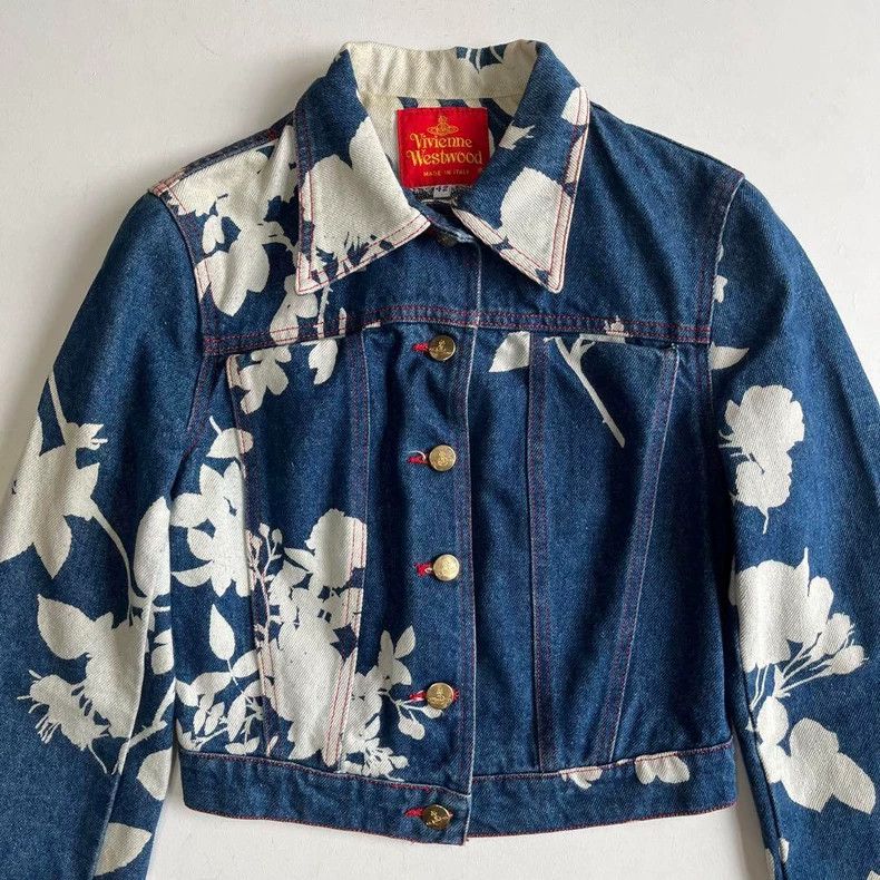 Other Vivienne Westwood Floral denim jacket Size S / US 4 / IT 40 - 2 Thumbnail