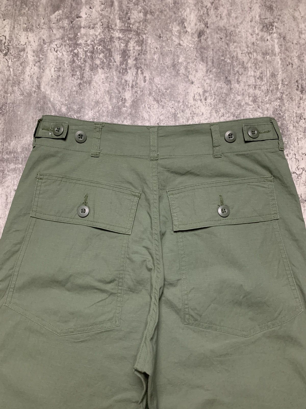 Orslow Japanese Olive Green Fatigue Rip Stop Lowrys Farm Size US 29 - 7 Thumbnail